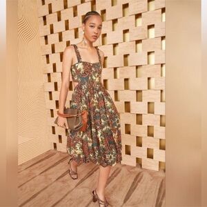 NWT ULLA JOHNSON Olympia midi dress Sz 2